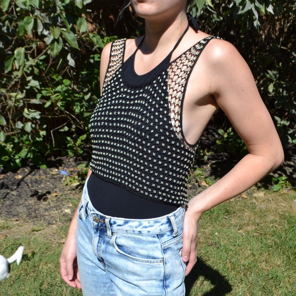 JEWELED FISHNET TOP - Picture 5 of 8