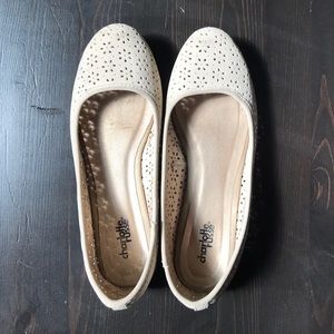 Cream/White colored flats from Charlotte Russe