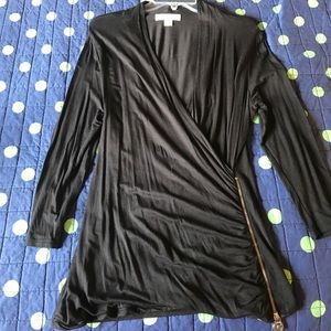 Long Sleeve Michael Kors Blouse with Zipper