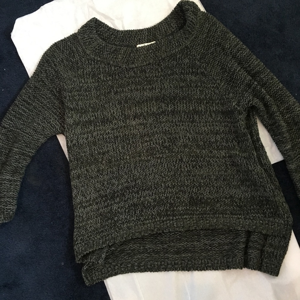 Relais knit sweater, dark olive green size S small