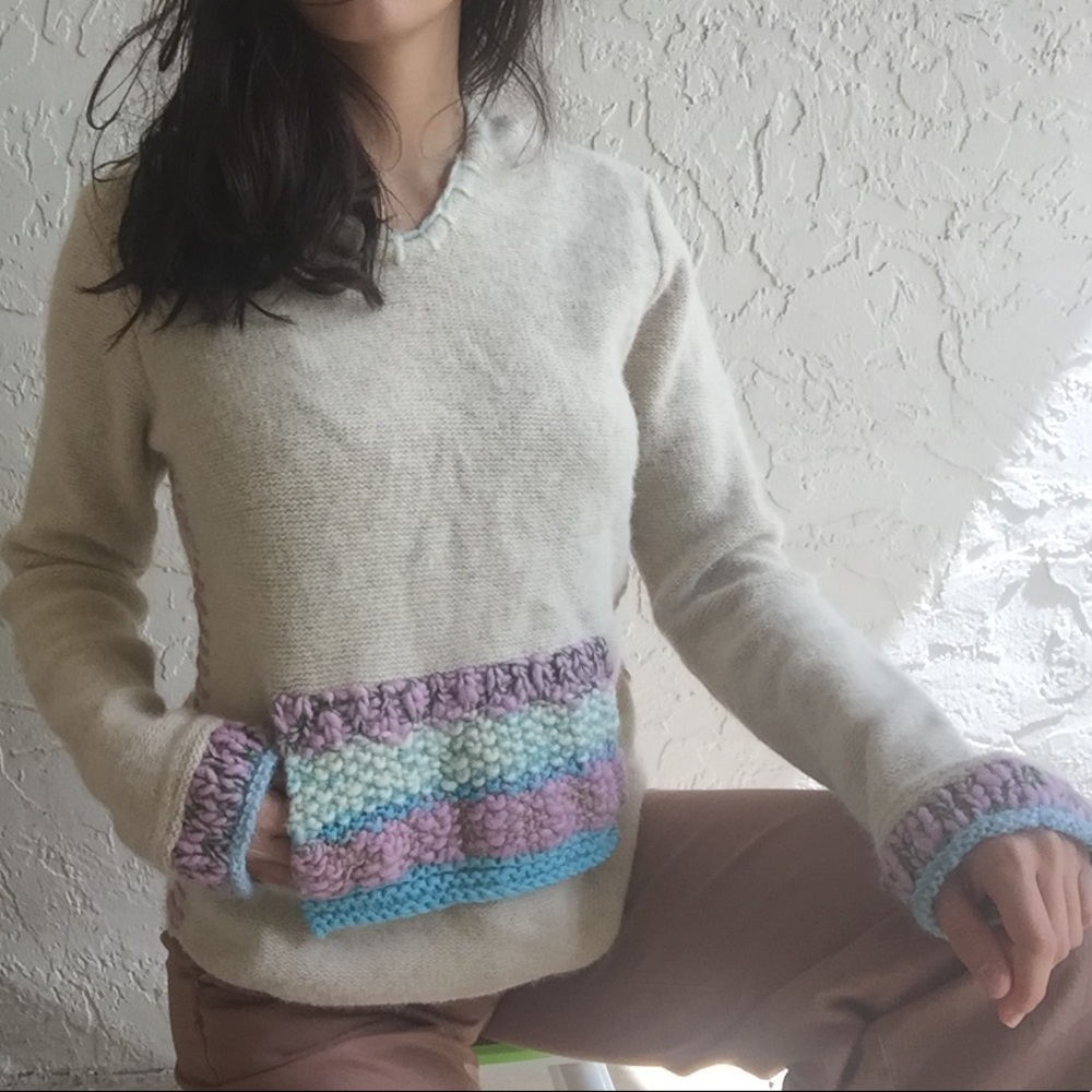 SOLD Free People Pullover Embroidered Sweater