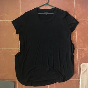 Beautiful split side black sweater tunic XXL