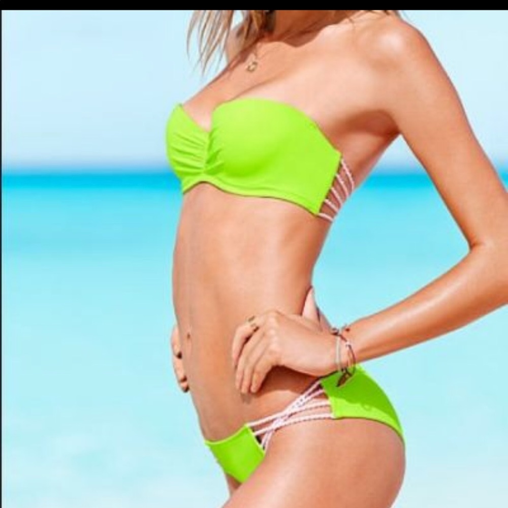 Neon green swim suit Victoria's Secret