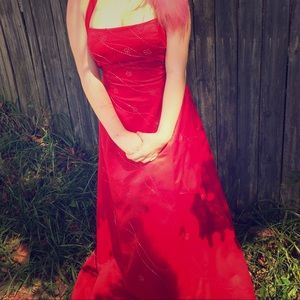 Red homecoming/prom dress