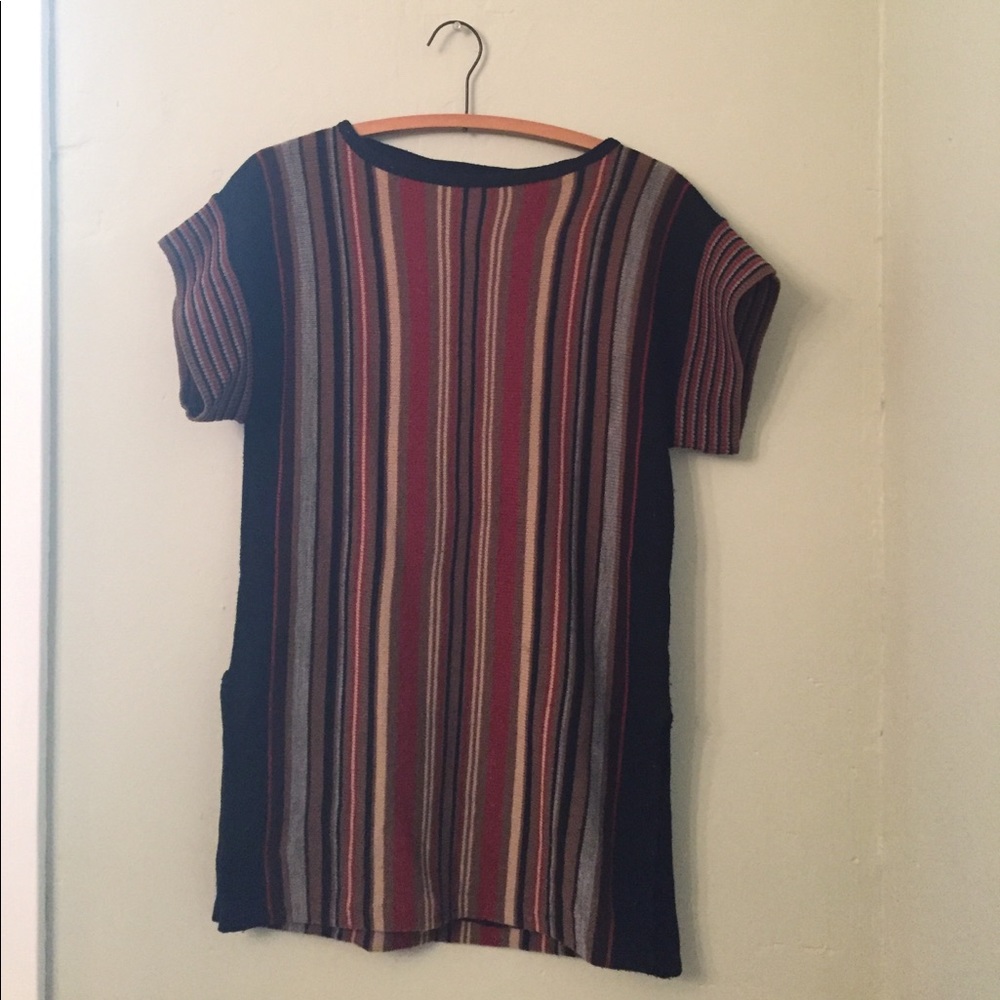 Vintage Striped Sweater Tunic Dress