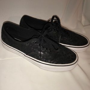Black Leopard print VANS
