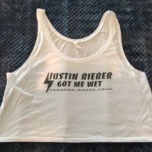 Justin Bieber Got Me Wet Purpose Tour Crop Top