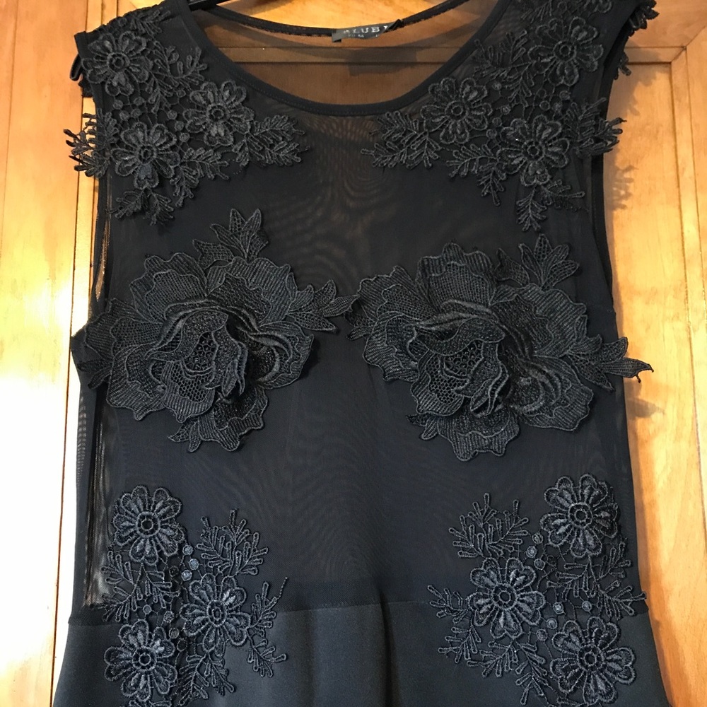 ASOS CLUB L SIZE 12 BLACK DRESS