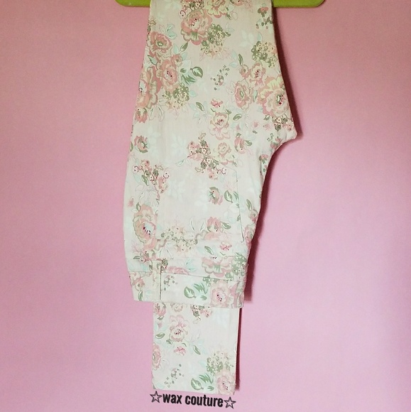 ๐โขHPโข Wax Couture Floral-Print Skinny Jeans - Picture 6 of 8
