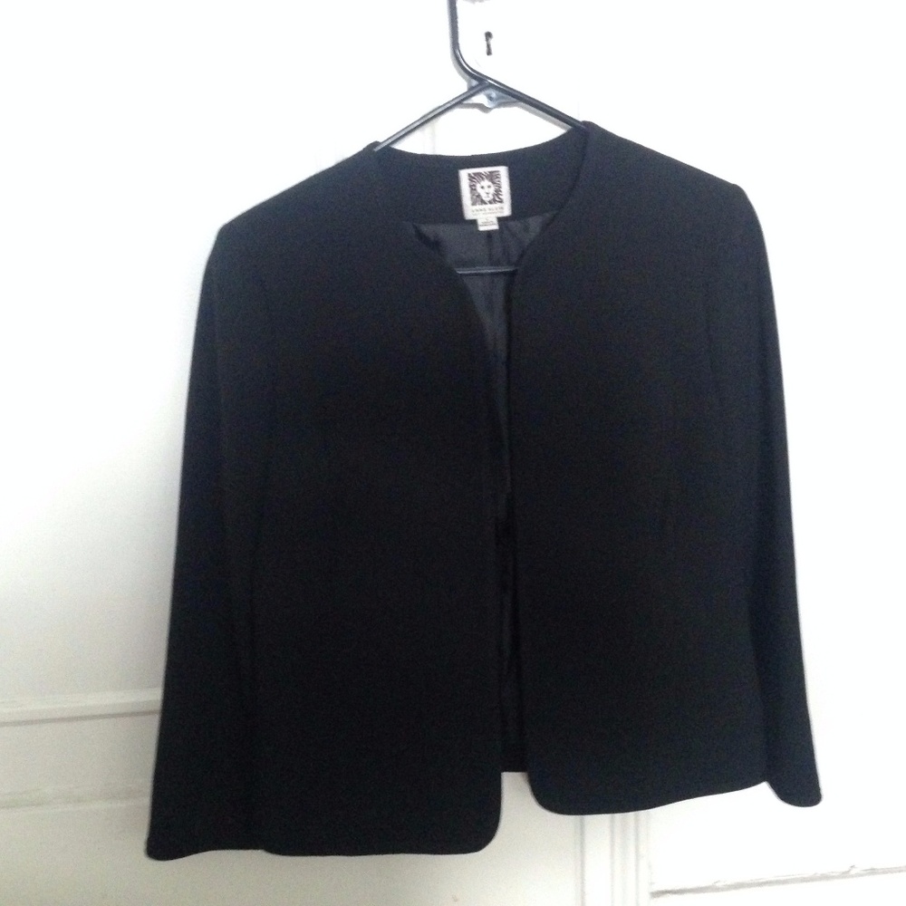 Anne Klein black suit separate jacket