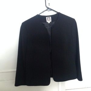 Anne Klein black suit separate jacket