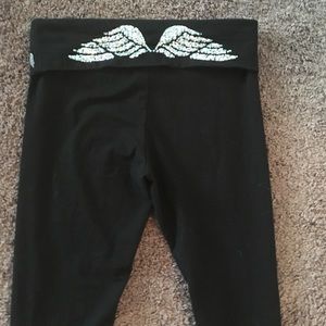 Victoria's secret yoga leggings sequins wings