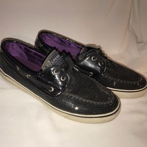 Black Sequins Sperry