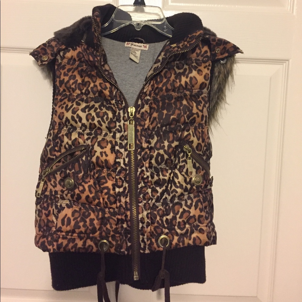 Leopard Winter Vest