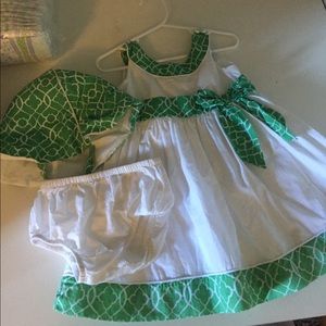 Janie and jack dress hat diaper cover