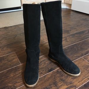 Michael Kors Kenton Boots Flat Tall Suede Pull