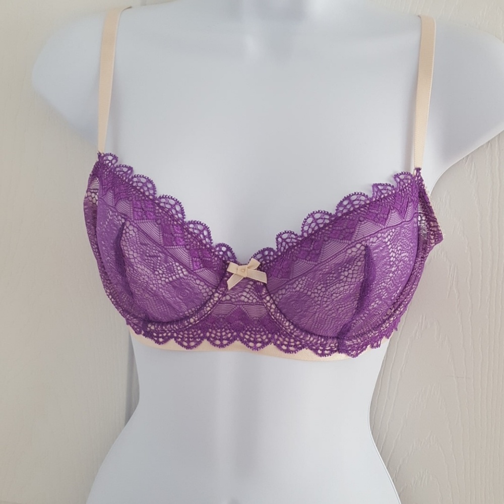 Heidi Klum Lace underwired Balconette Bra New 34B