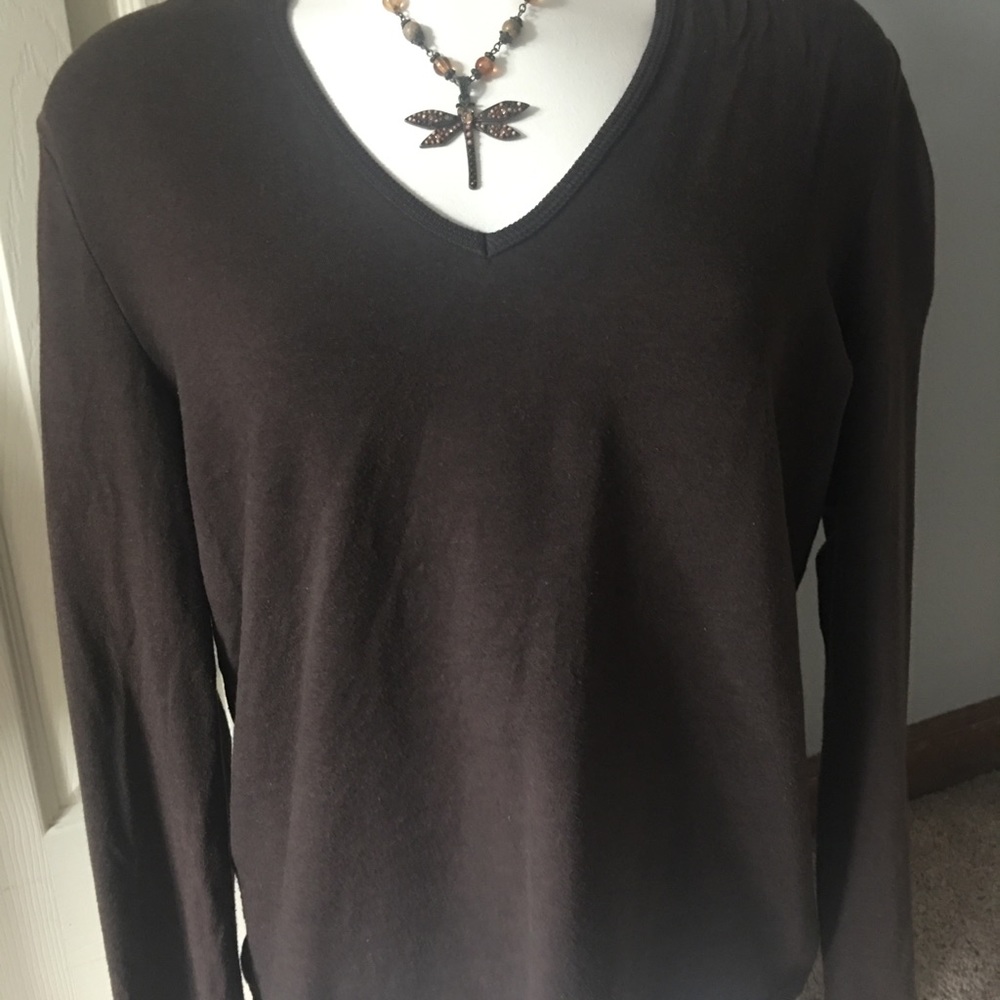 Long sleeve fit hooded stretch shirt