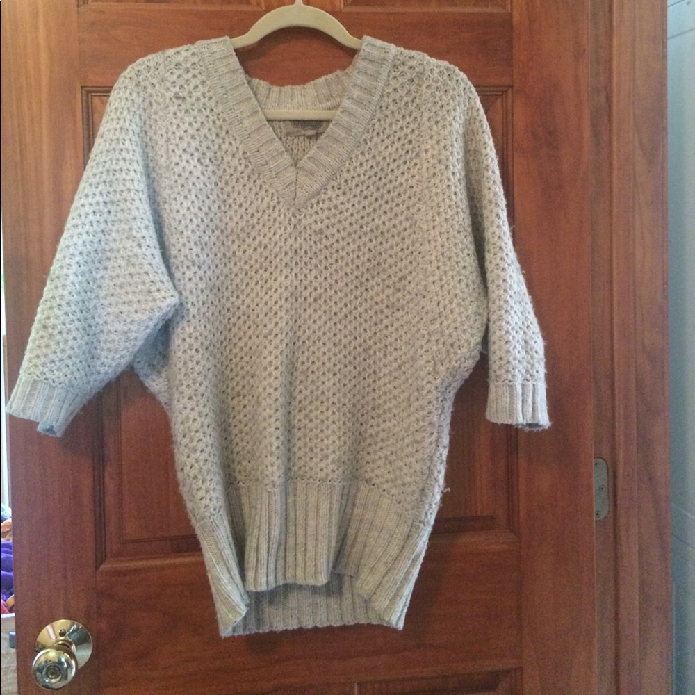 3/4 length chunky sweater