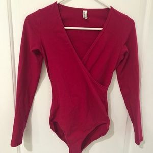 American Apparel Deep-V Unitard