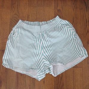 Striped Stretchy Shorts
