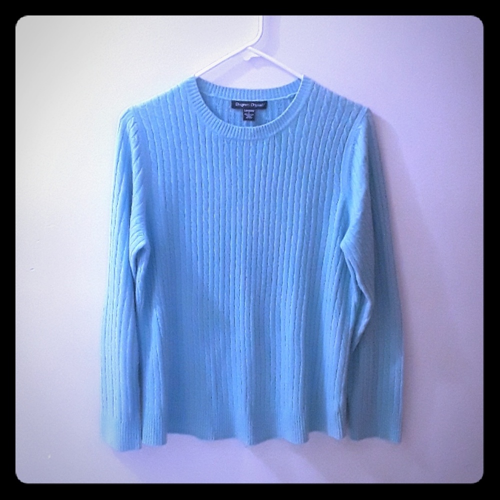 Designers original blue sweater