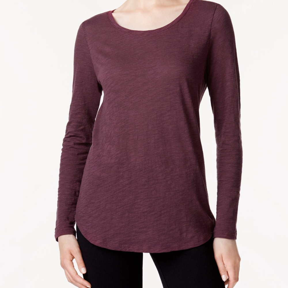 MAISON JULES Cotton Crew Long Sleeves