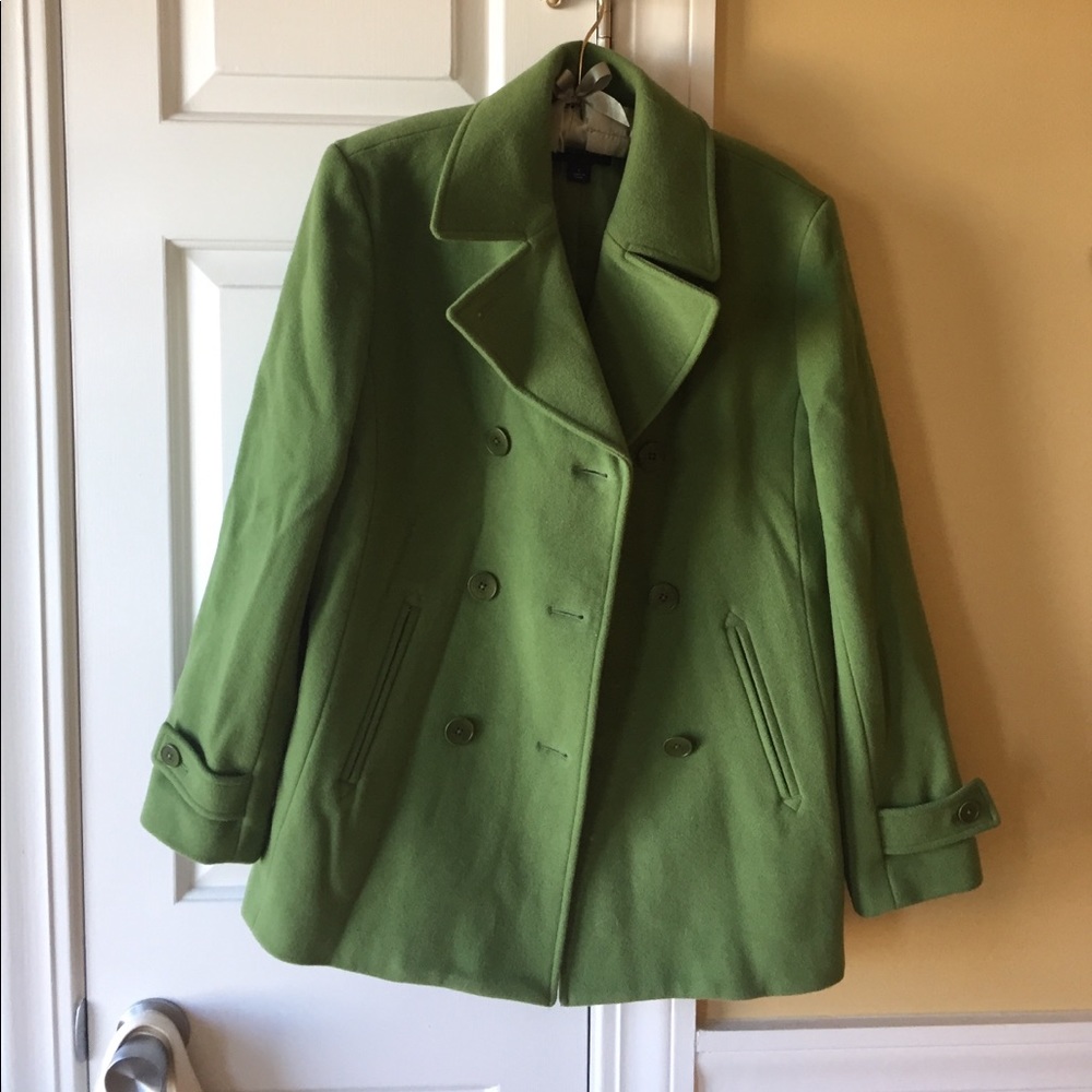 Green Land's End pea coat (women's)