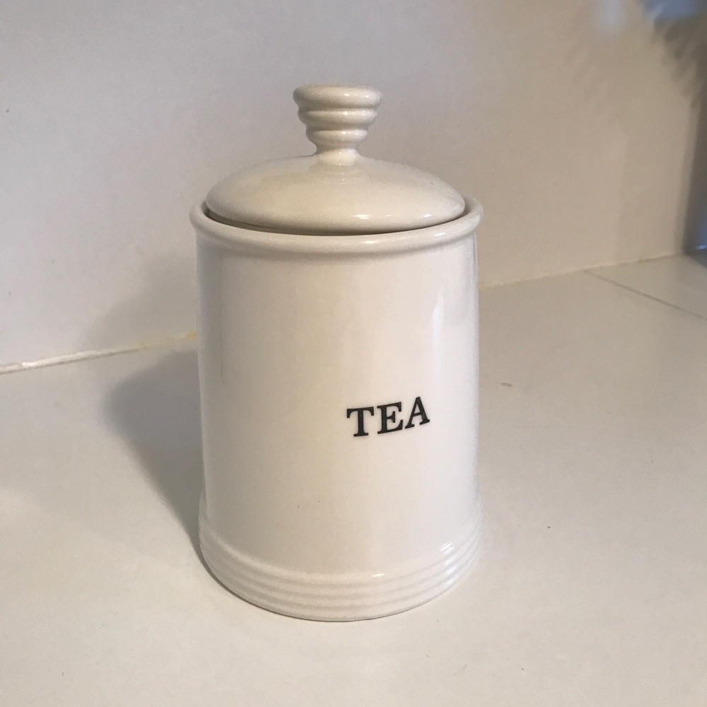 Rae Dunn look alike TEA canister - farmhouse style