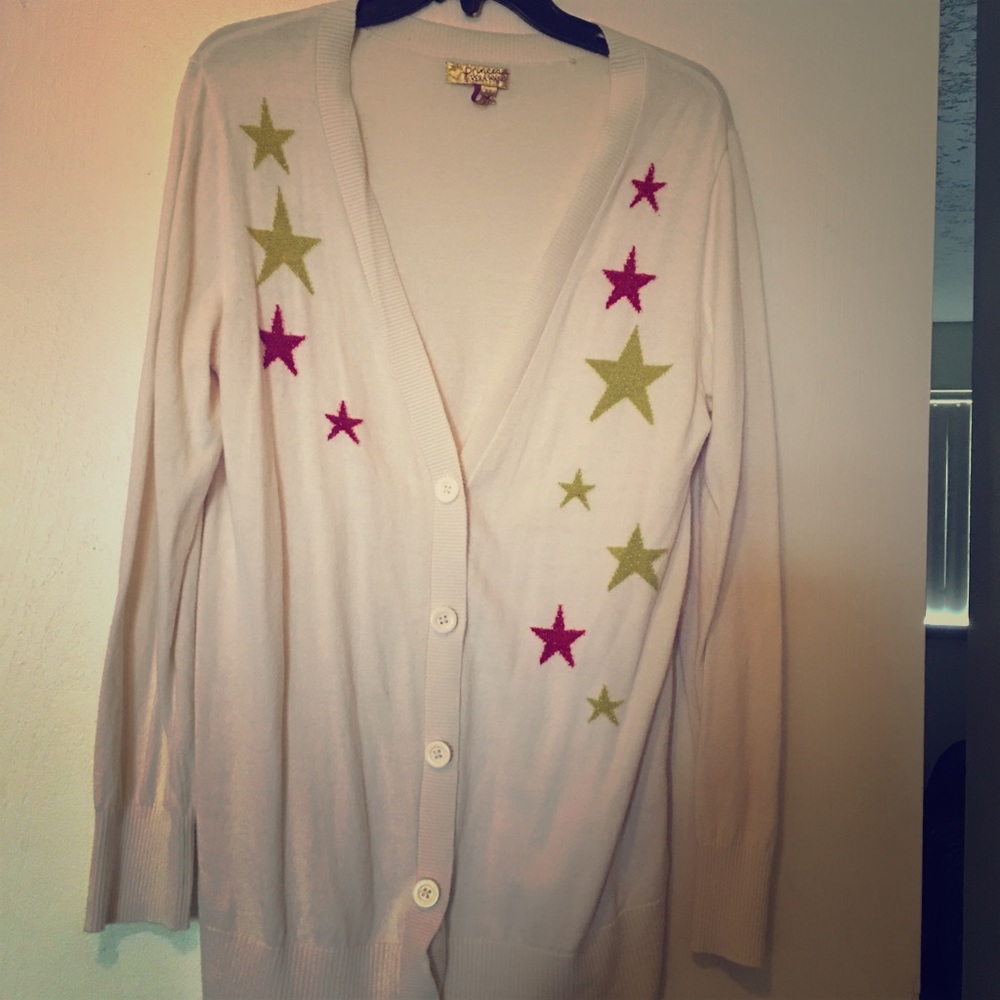 Princess Vera Wang off white cardigan