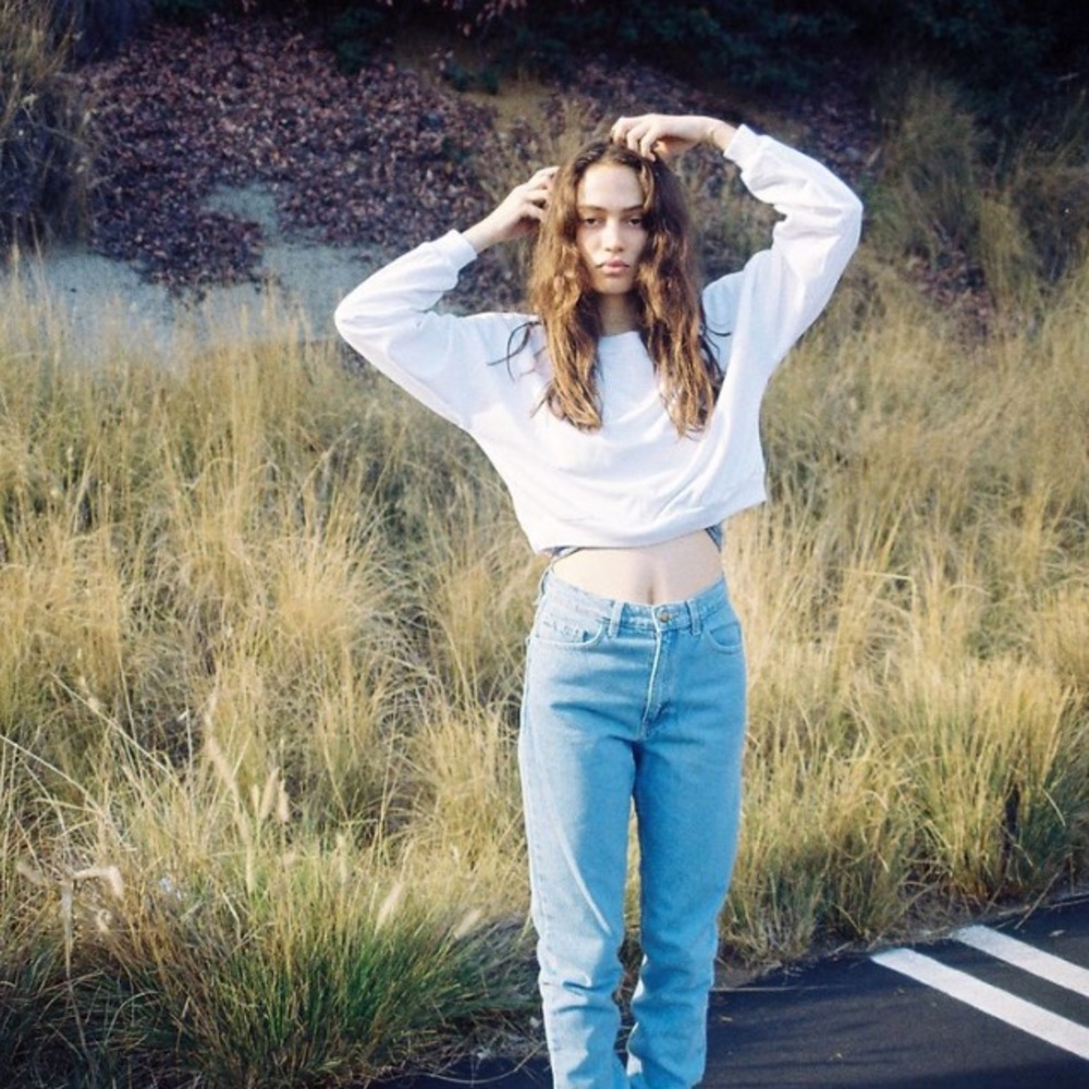 AA California fleece cropped pullover