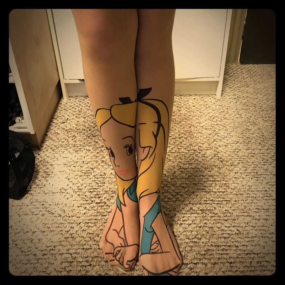 Alice in Wonderland Tights