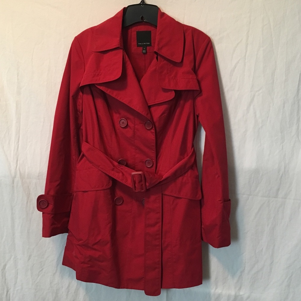 NWOT Red Trench Coat