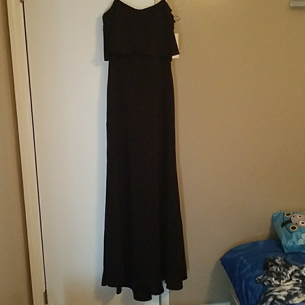 Long black maxi dress