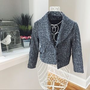 Forever 21 Black & White Tweed Blazer