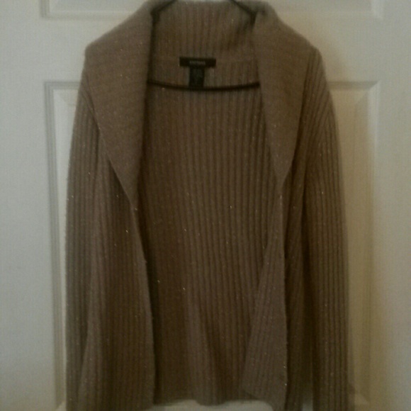 Express Sparkly Gold Cardigan - Picture 5 of 7