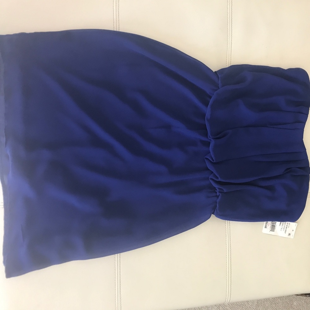 NWT Blue strapless dress
