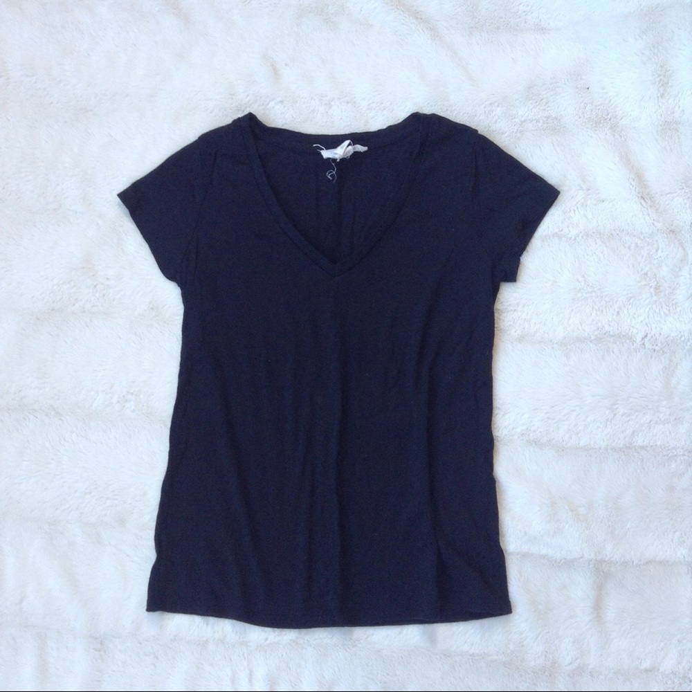 4 for $20 Basic Black V-neck Tee