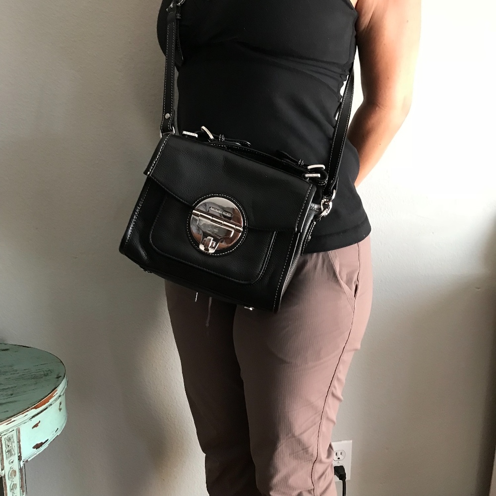 Michael Kors Mia French satchel cross body bag - Picture 4 of 8