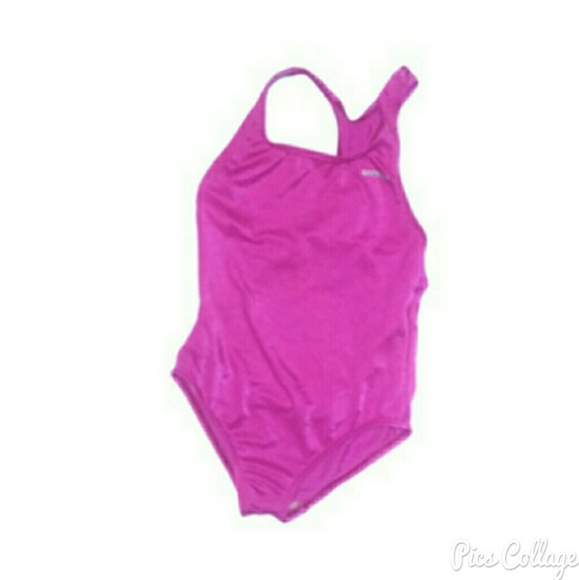 Girl's Pink Speedo Bathing Suit - Picture 1 of 2