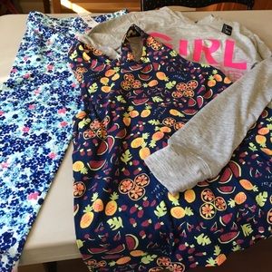 NWT gap bundle of leggings, Shirt & tank top