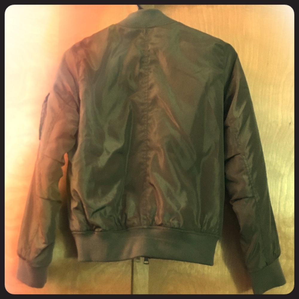 Fashion nova olive bomber jacket