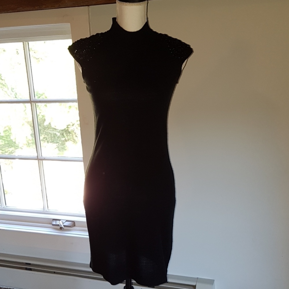 Black sexy mini dress
