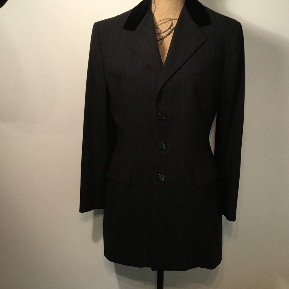 Black pin stripe jacket