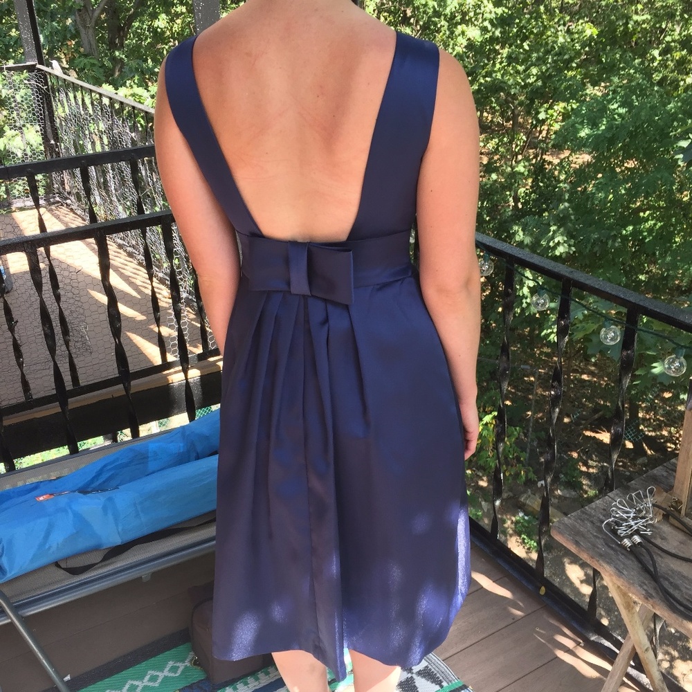 Alfred-Sung-Navy-Blue-Sofia-Blue-Dress-Style-D660