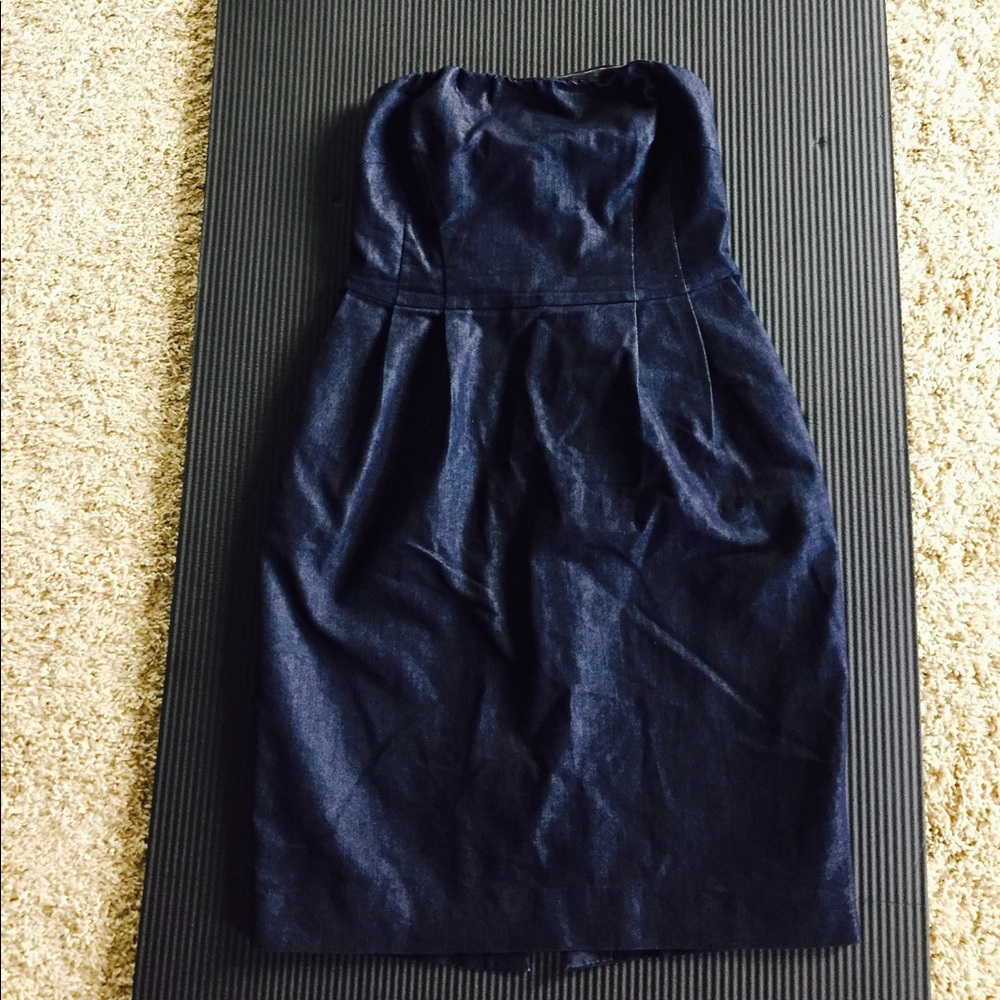 Strapless Denim Dress