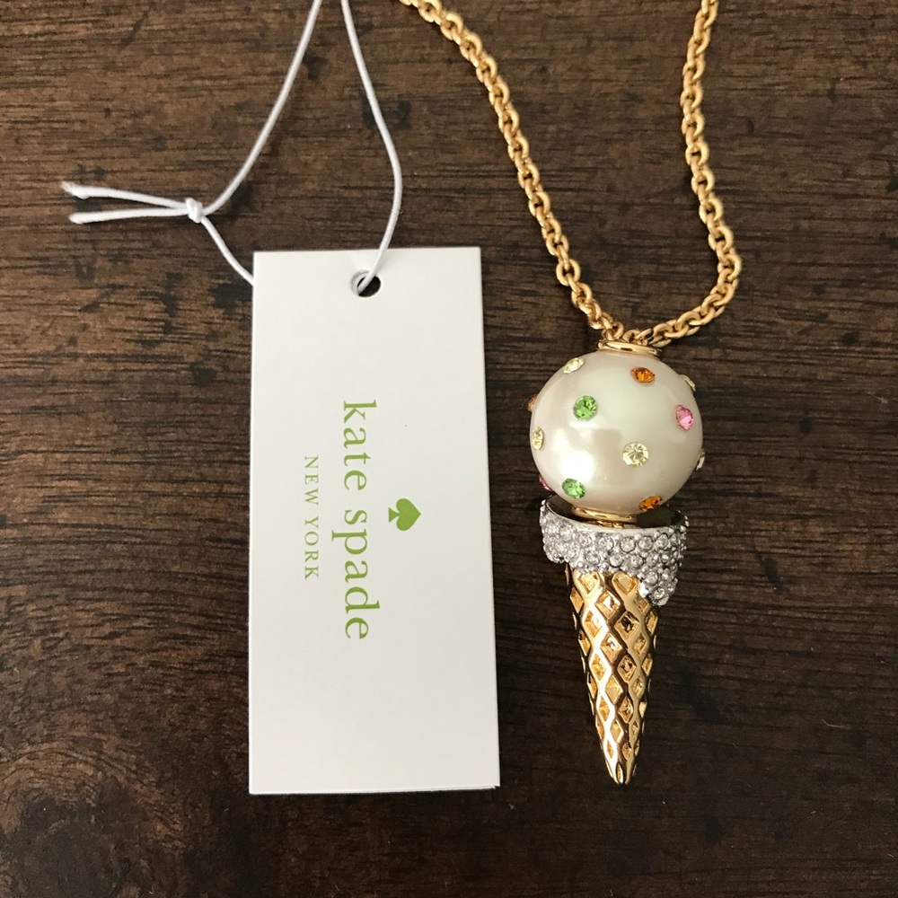 ❌SOLD OUT❌/HP 12K Gold-Plated Kate Spade Necklace - Picture 1 of 4