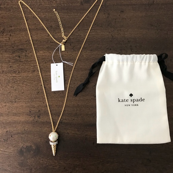 ❌SOLD OUT❌/HP 12K Gold-Plated Kate Spade Necklace - Picture 3 of 4