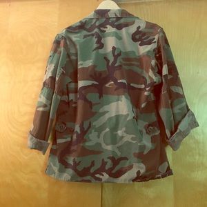 Brand new Urban outfitters distressed camo jacket