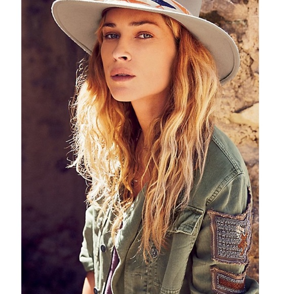 🔥Last 1 Free People Embellished Military Jacket - Picture 2 of 7